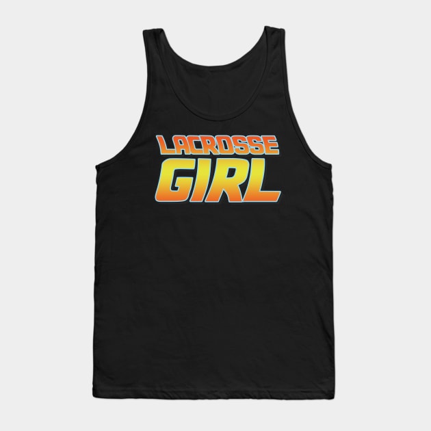 Lacrosse girl vintage design. Perfect present for mom mother dad father friend him or her Tank Top by SerenityByAlex